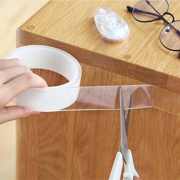 1/2/3/5M Nano Tape Tracsless Double Sided Tape Transparent No Trace Reusable Waterproof Adhesive Tape Cleanable Home gekkotape 2