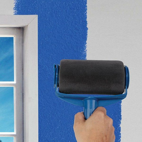 8pc/set Multifunctional Wall Decorative Paint Roller Corner Brush Handle Tool DIY Household Easy to Operate Painting Brushes Kit 5