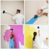 8pc/set Multifunctional Wall Decorative Paint Roller Corner Brush Handle Tool DIY Household Easy to Operate Painting Brushes Kit 6