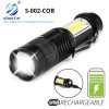 Mini Rechargeable LED Flashlight Use XPE + COB lamp beads 100 meters lighting distance Used for adventure, camping, etc. 1