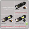Mini Rechargeable LED Flashlight Use XPE + COB lamp beads 100 meters lighting distance Used for adventure, camping, etc. 2