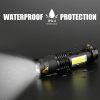 Mini Rechargeable LED Flashlight Use XPE + COB lamp beads 100 meters lighting distance Used for adventure, camping, etc. 5