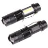 Newest Design XP-G Q5 Built in Battery USB Charging Flashlight COB LED Zoomable Waterproof Tactical Torch Lamp LED Bulbs Litwod 3